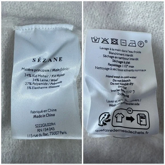 La Maille Sézane Gilet Melina in Ecru [30] - Picture 11 of 11